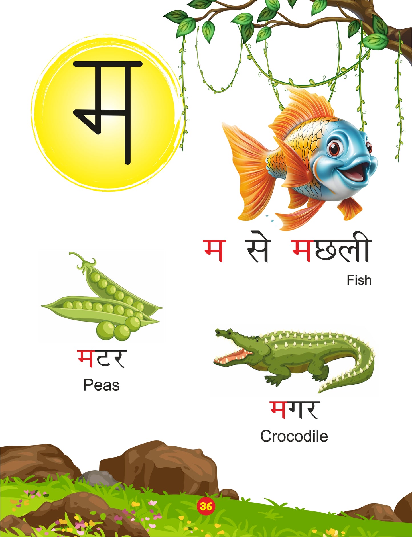 Meri Pyari Akshar Pustika (Picture book of Swar and Vyanjan for the age group 2 to 4) Aligned with NEP & NCF