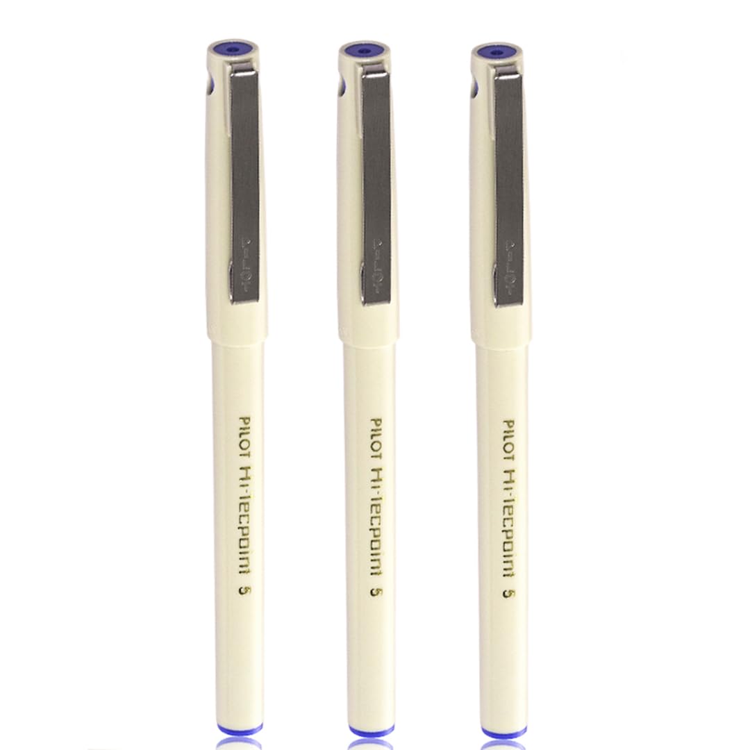 Pilot Hi-Techpoint 05 Super Value Pen - Pack of 3 (Blue or Black) - First Schooling