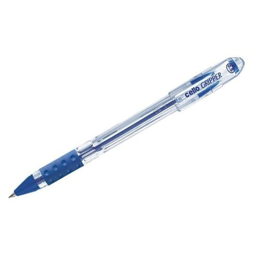 Cello Gripper Ball Pen, 0.5 MM, Blue- 5 Pc/Pack of 5 Blue Pen - First Schooling