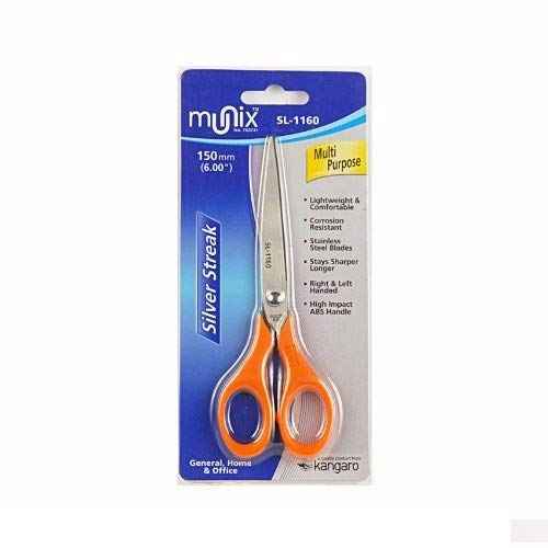 Munix SL-1160 152 mm | For Home & Office Use | Stainless Steel Blades | Colour may vary