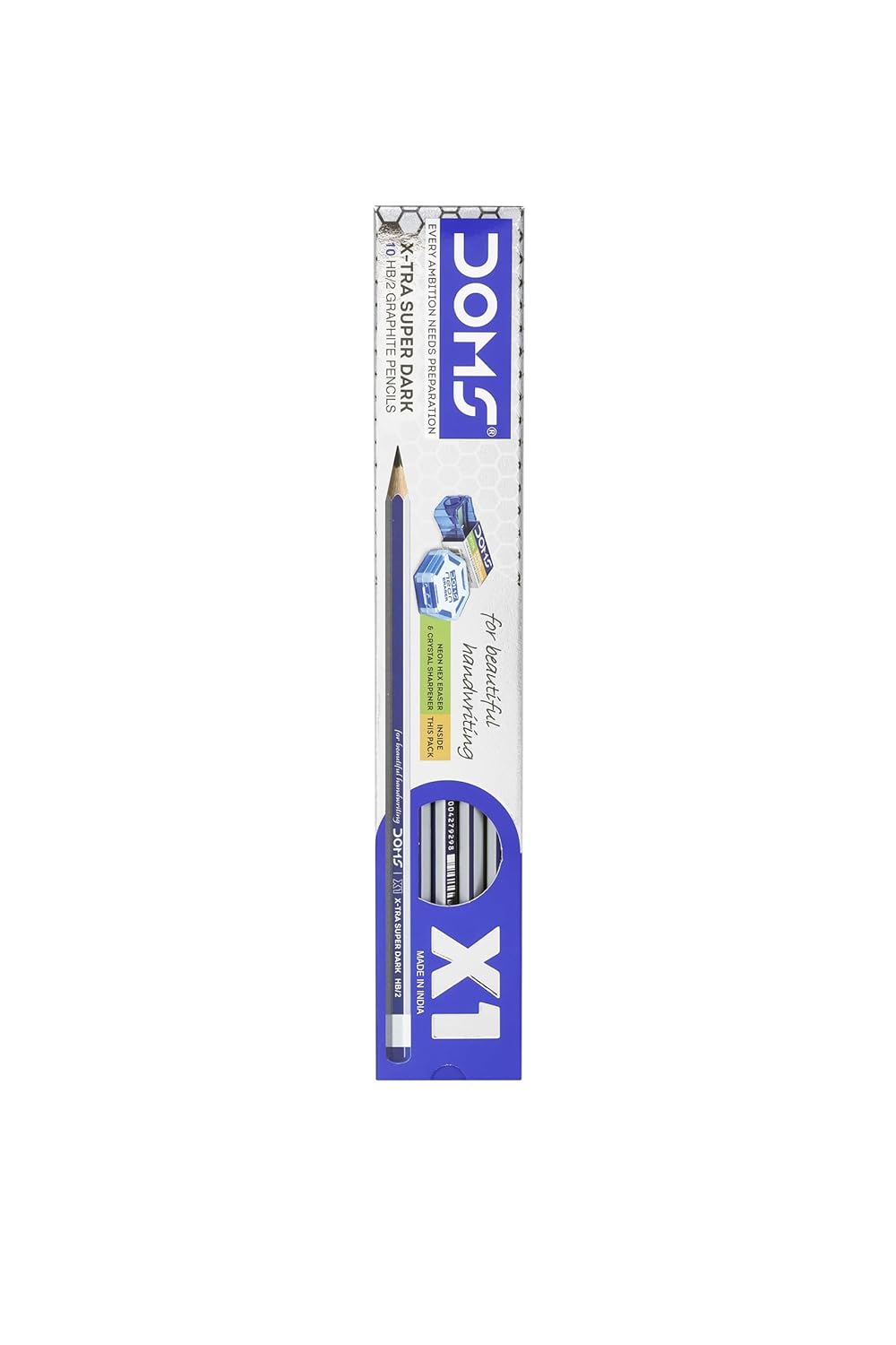 DOMS X1 Xtra Super Dark Pencils – Box Pack (Black) - First Schooling
