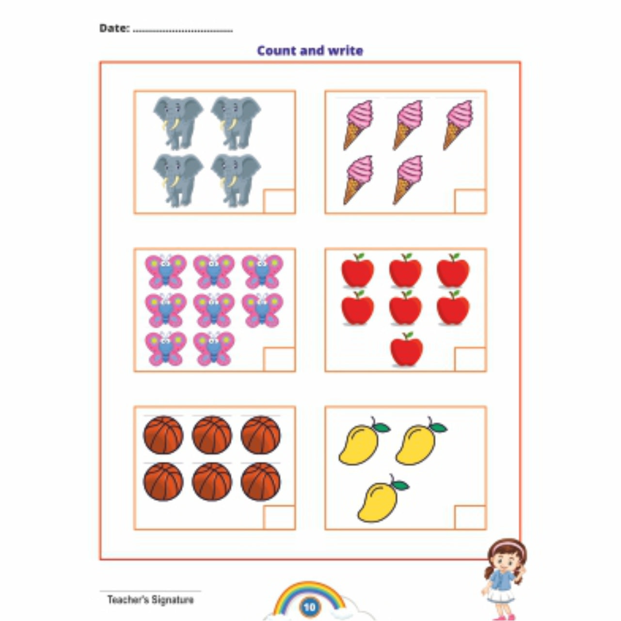 Fun with Numbers Nursery Maths Activity Book for the age group of 3.5 to 5 year (As per NEP 2020)