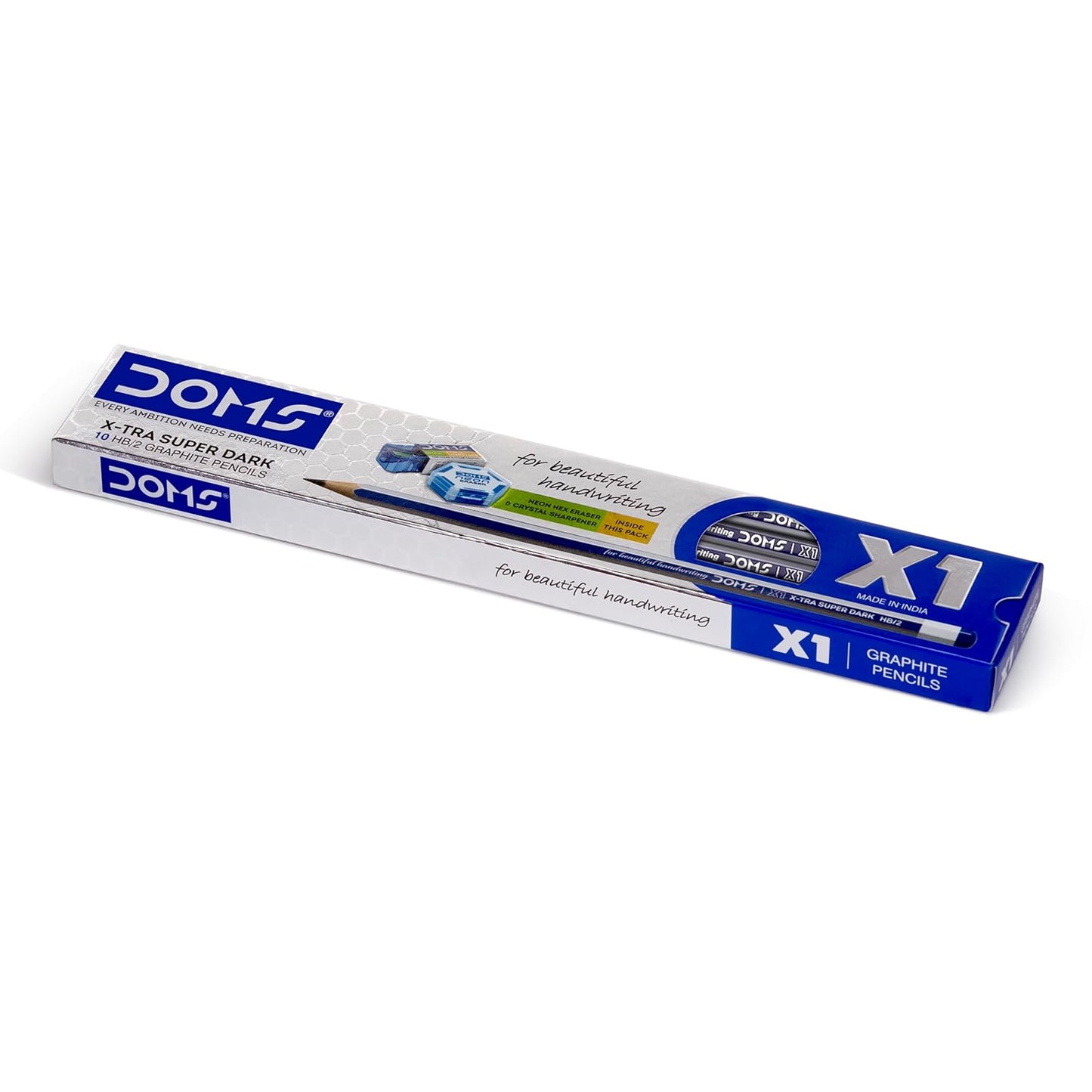 DOMS X1 Xtra Super Dark Pencils – Box Pack (Black) - First Schooling