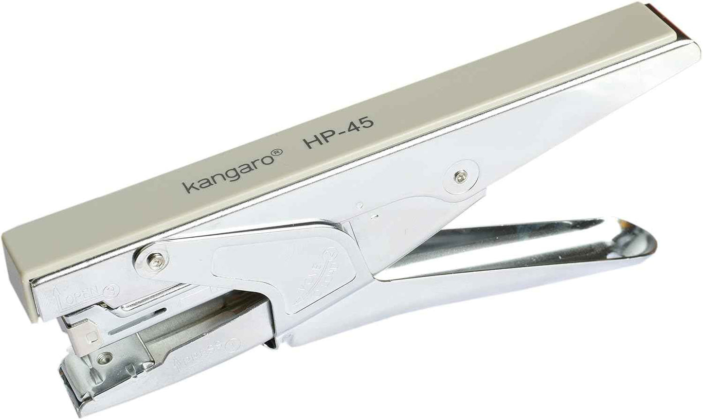 Kangaro HP-45 Stapler - Durable All Metal Design with 30 Sheet Capacity for Home, School & Office - Pack of 1