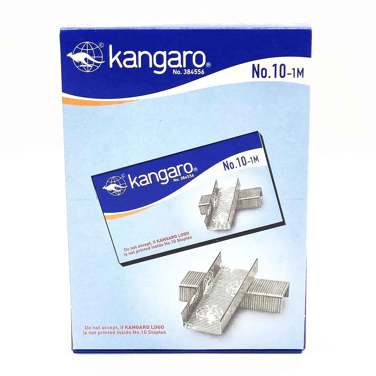 Kangaro Heavy Duty Staple Pins NO. 10-1M | 1000 Steel Wire Staples | Ideal for Office, Home & School | Pack of 20