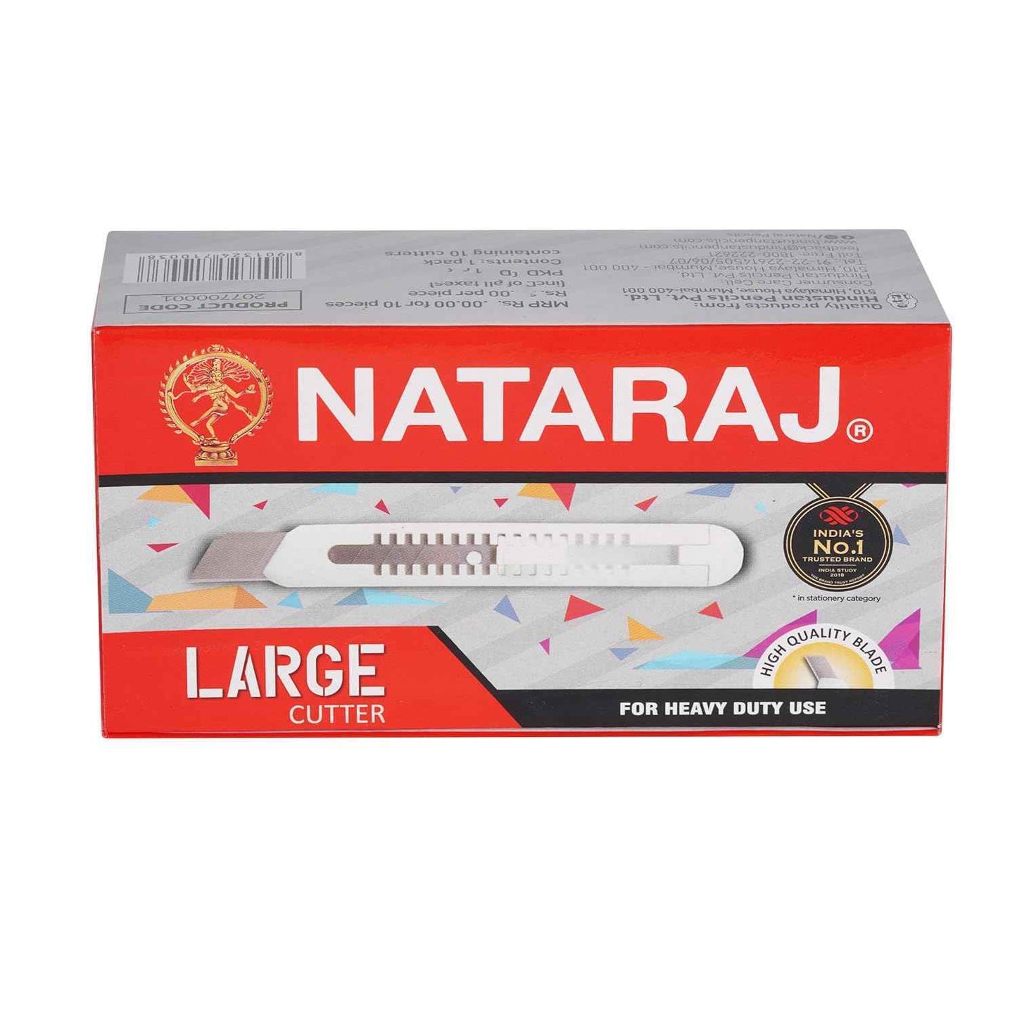 Nataraj Large Cutter - Pack of 10