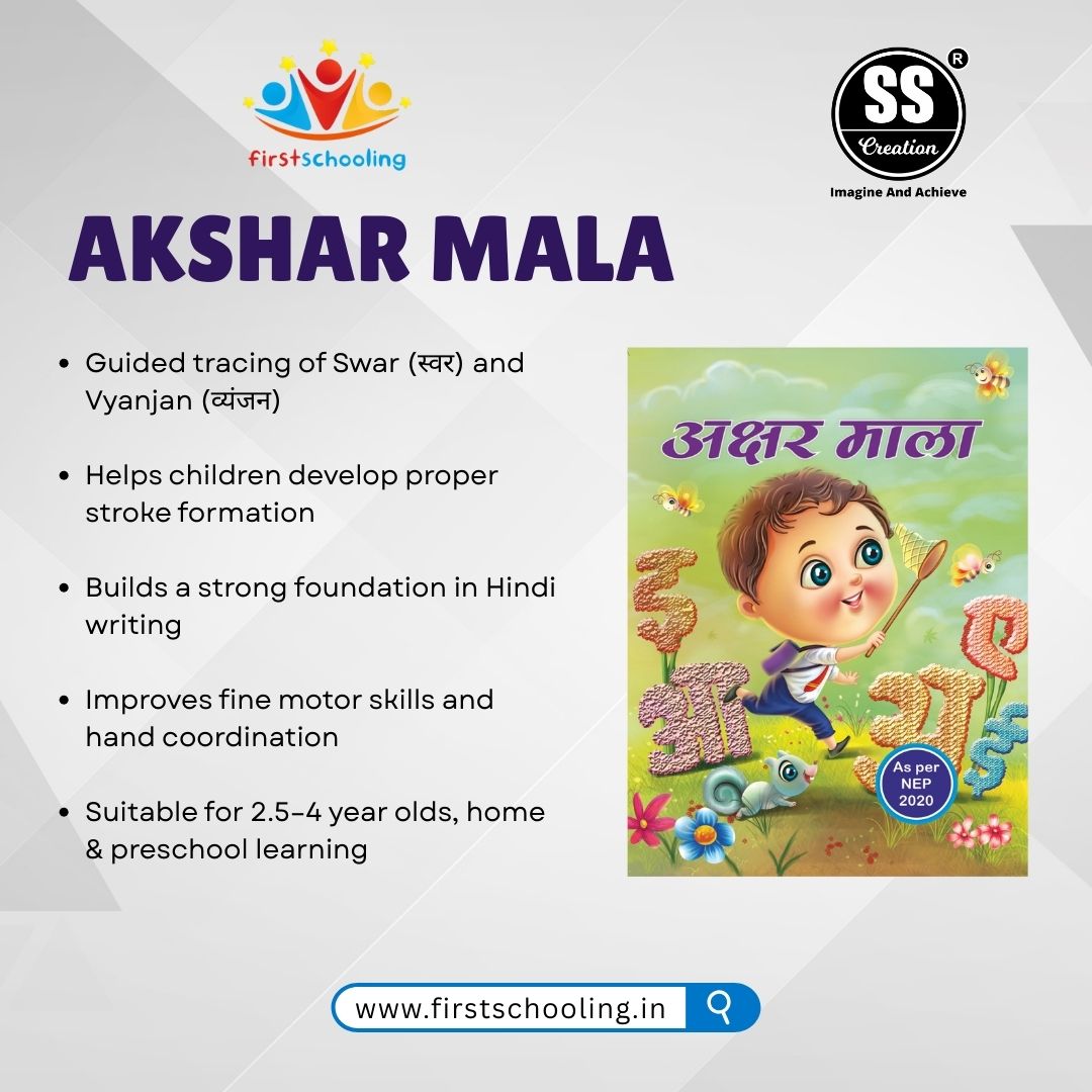 Little Steps Series - B | A Series of writing Activity Books of Hindi, English & Maths | 200 + Activities Pages | Best for the age group of 2.5 to 4 Years