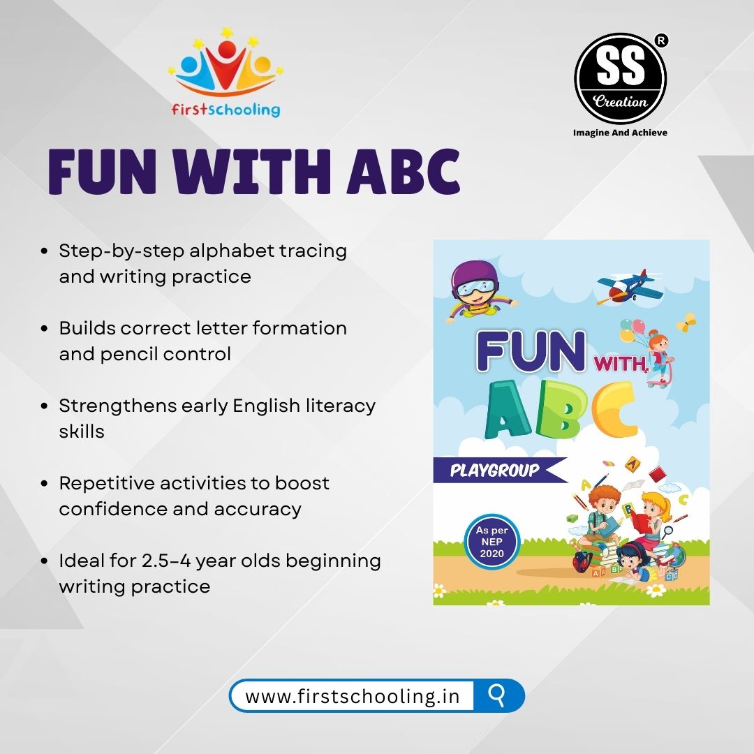 Little Steps Series - B | A Series of writing Activity Books of Hindi, English & Maths | 200 + Activities Pages | Best for the age group of 2.5 to 4 Years