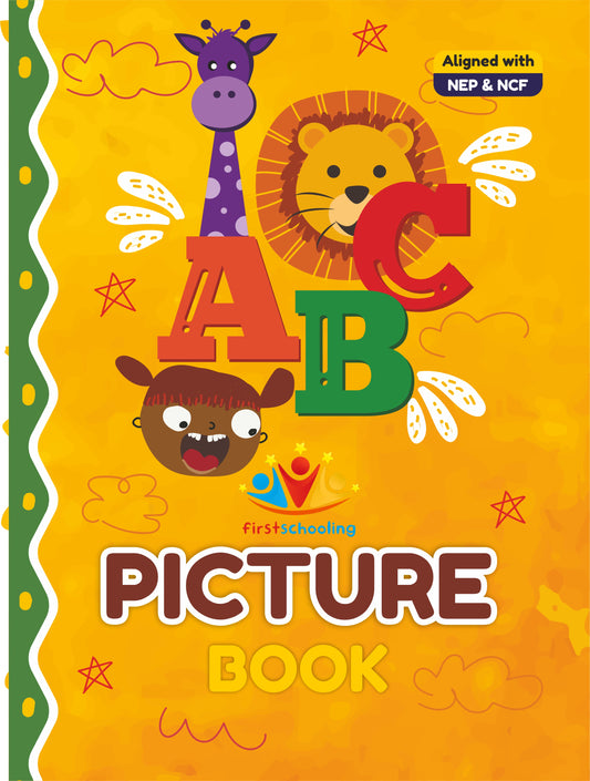 ABC Picture Book (English Alphabets with Pictures) Aligned with NEP & NCF